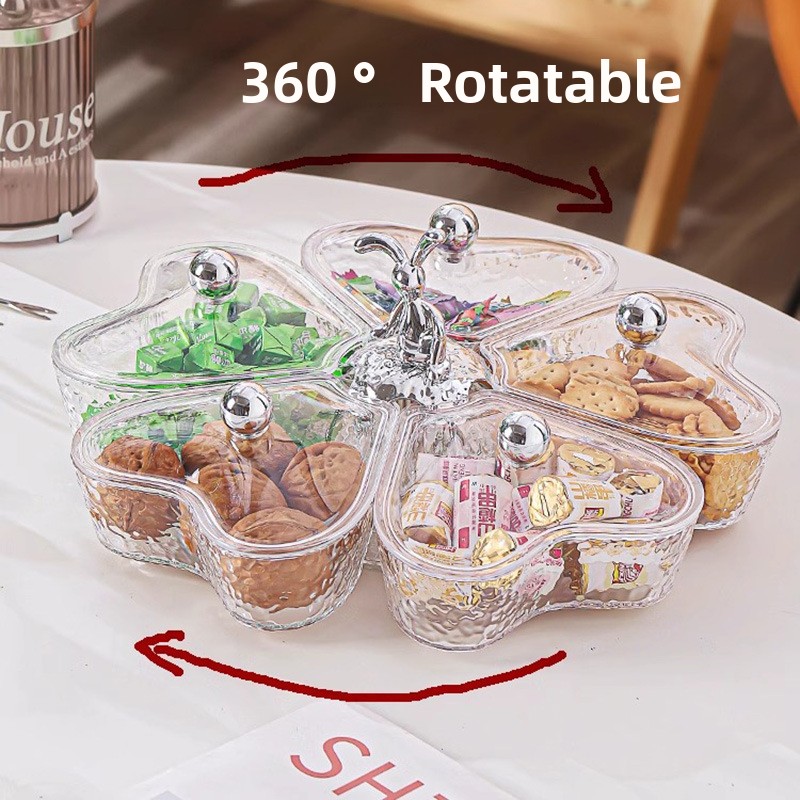 新しいライトラグジュアリー回転式フルーツトレイ、リビングルー - Food Storage Room のレビューと価格