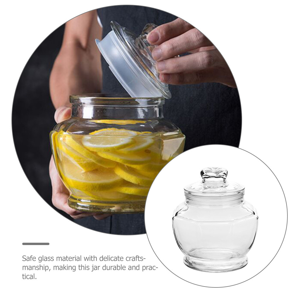 大容量密閉ガラス保存容器、ピクルスやシリアル、穀物の保存に最 - Food Storage Glass Containers Large のレビューと価格