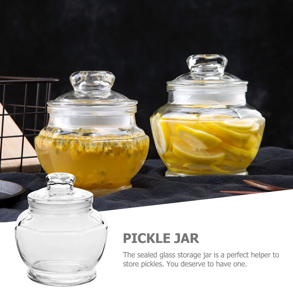 大容量密閉ガラス保存容器、ピクルスやシリアル、穀物の保存に最 - Food Storage Glass Containers Large のレビューと価格