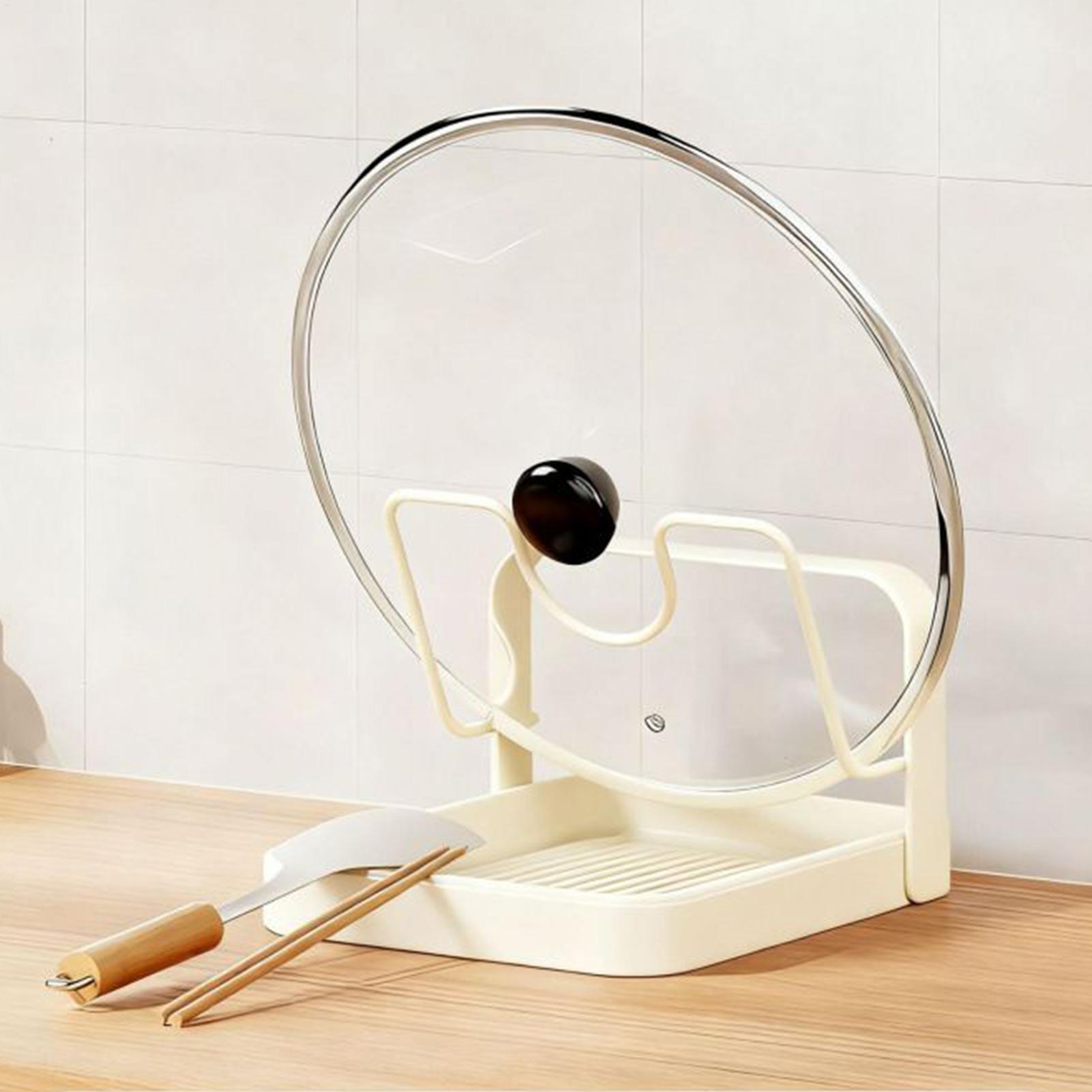 鍋蓋オーガナイザー 滑り止め キッチン収納スタンド 鍋蓋ラッ - Food Storage Room のレビューと価格