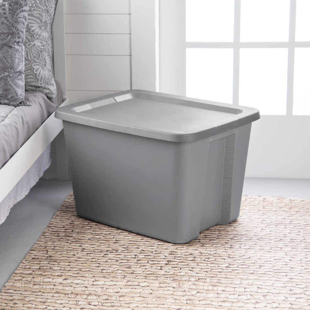 積み重ね可能な18ガロンプラスチック収納コンテナ、深く凹んだ - Food Storage Non Toxic のレビューと価格