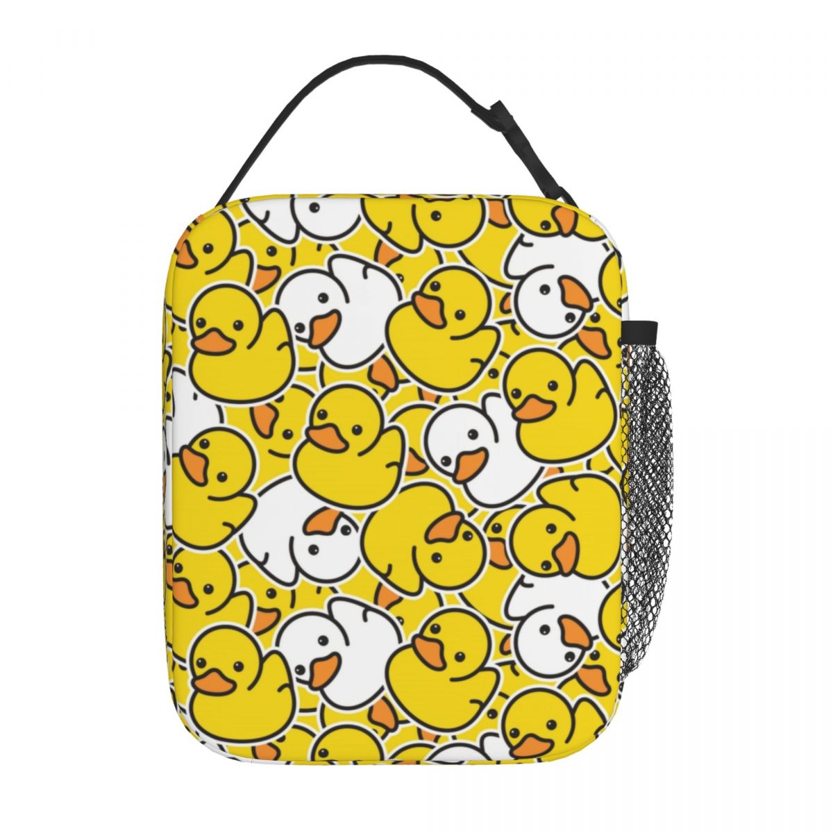 黄色の漫画の動物のゴム製アヒル断熱ランチバッグ女性ポータブル - Food Storage Yellow のレビューと価格