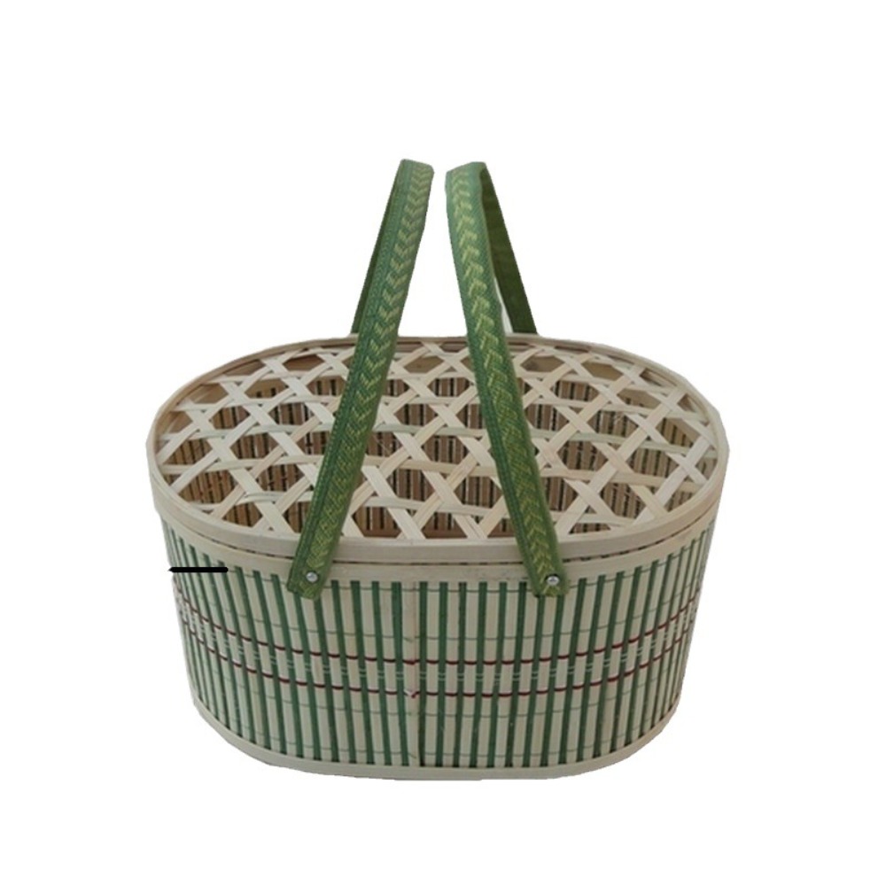 フェスティバル包装箱 ヴィンテージ竹かご 天然編みパン収納バ - Bread Box Bamboo のレビューと価格