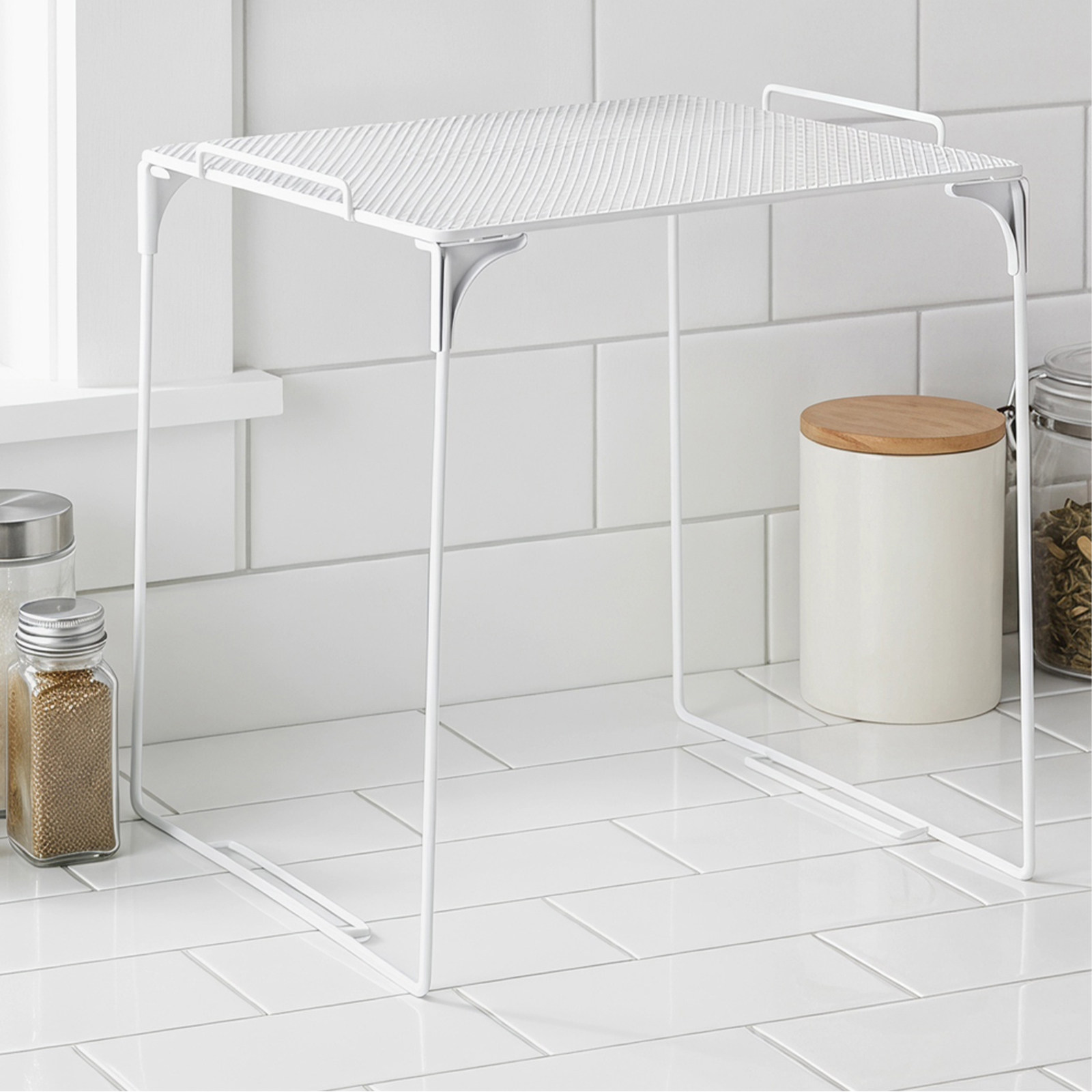 2個セットの積み重ね可能なロッカーオーガナイザーメッシュシェ - Food Storage Locker のレビューと価格
