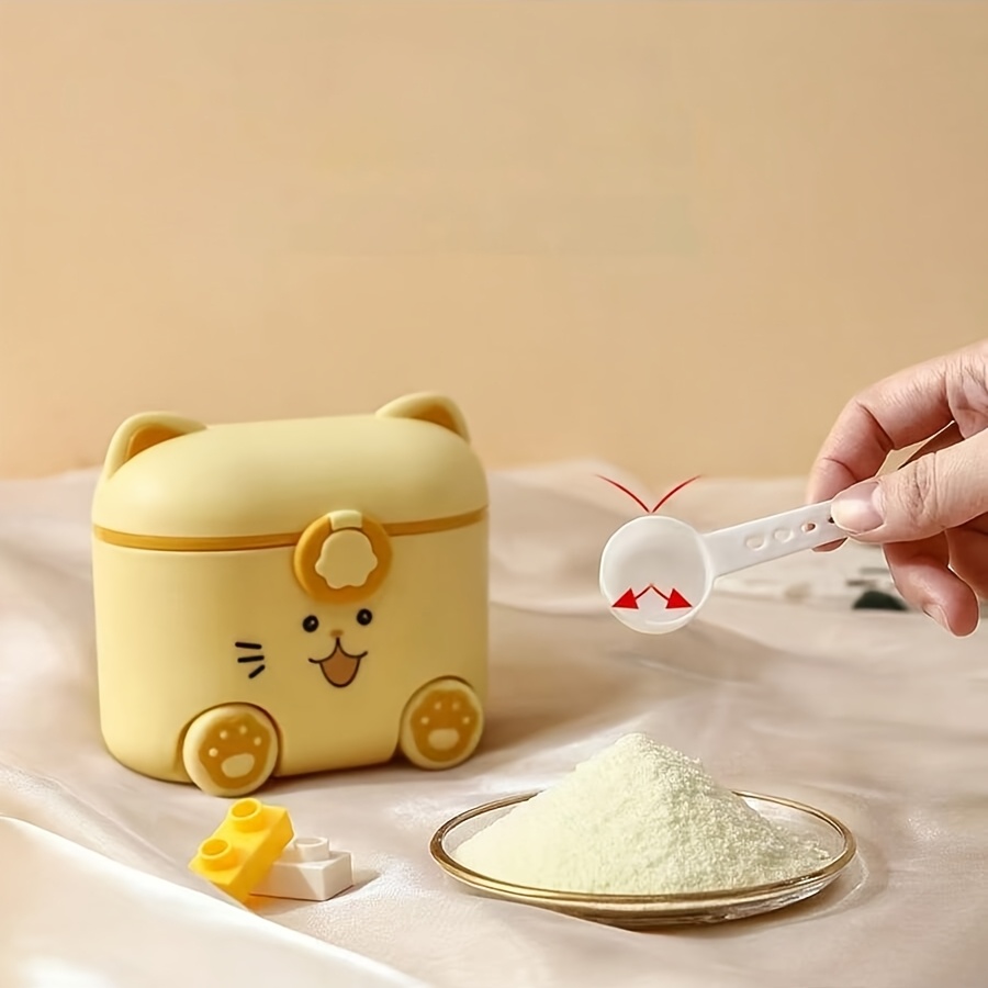 かわいい猫のミルクパウダー容器、スプーンとロック付き、ポータ - Food Storage Locker のレビューと価格