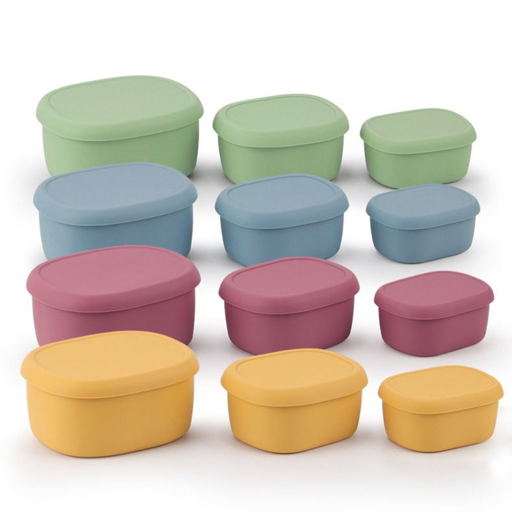 電子レンジ対応シリコンランチボックス,蓋付き,耐熱性,漏れ防 - Food Storage Silicone のレビューと価格