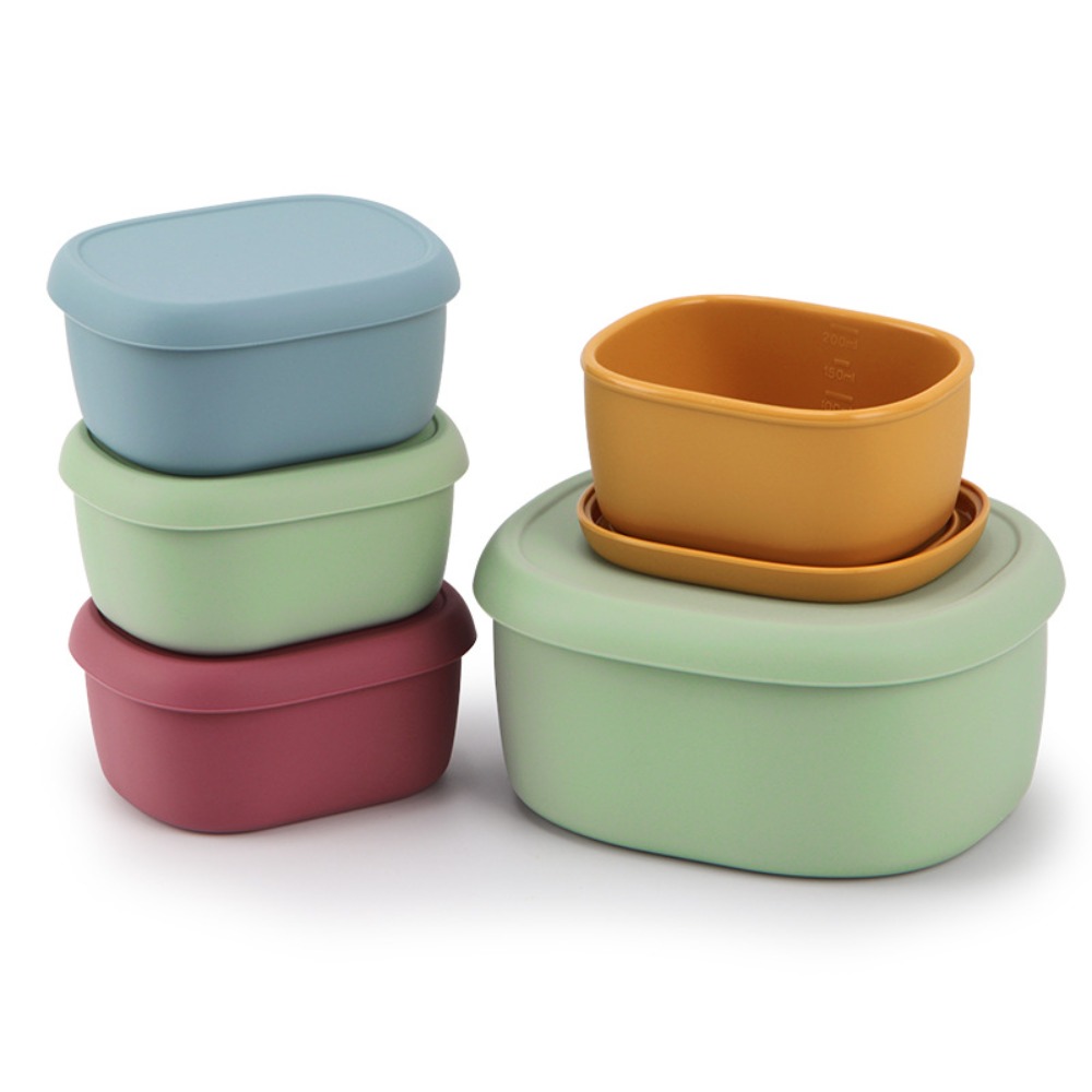 電子レンジ対応シリコンランチボックス,蓋付き,耐熱性,漏れ防 - Food Storage Silicone のレビューと価格