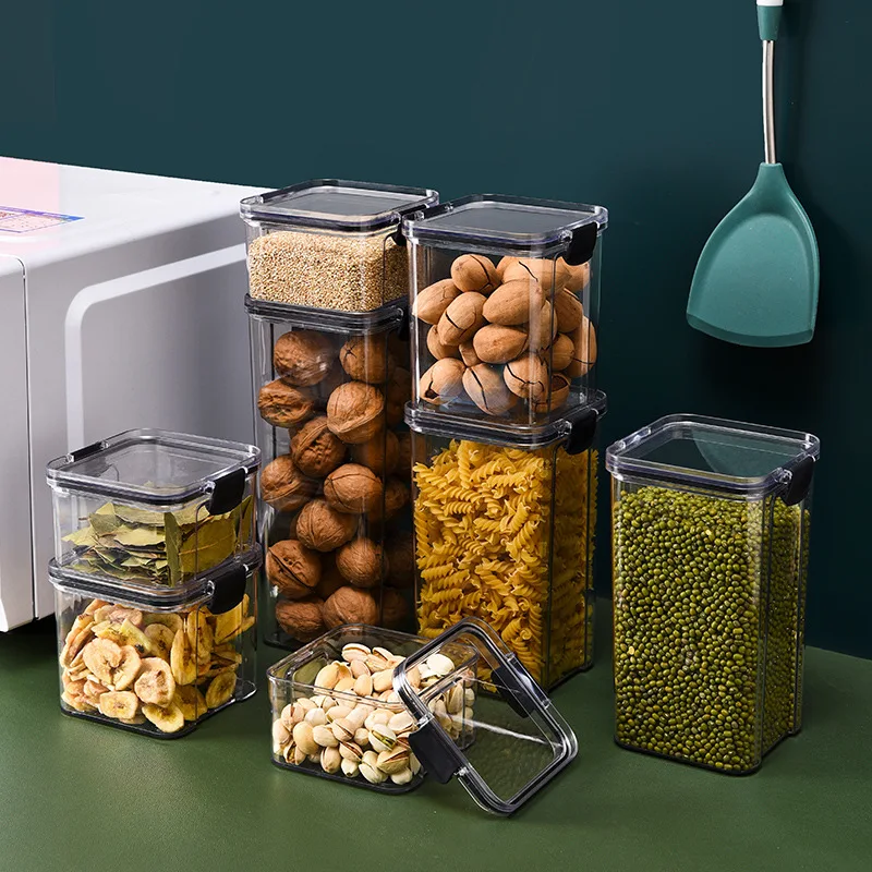 yes1PC 穀物ジャー キッチン密封容器 食品鮮度保持ボッ - Food Storage Glass Containers Large のレビューと価格