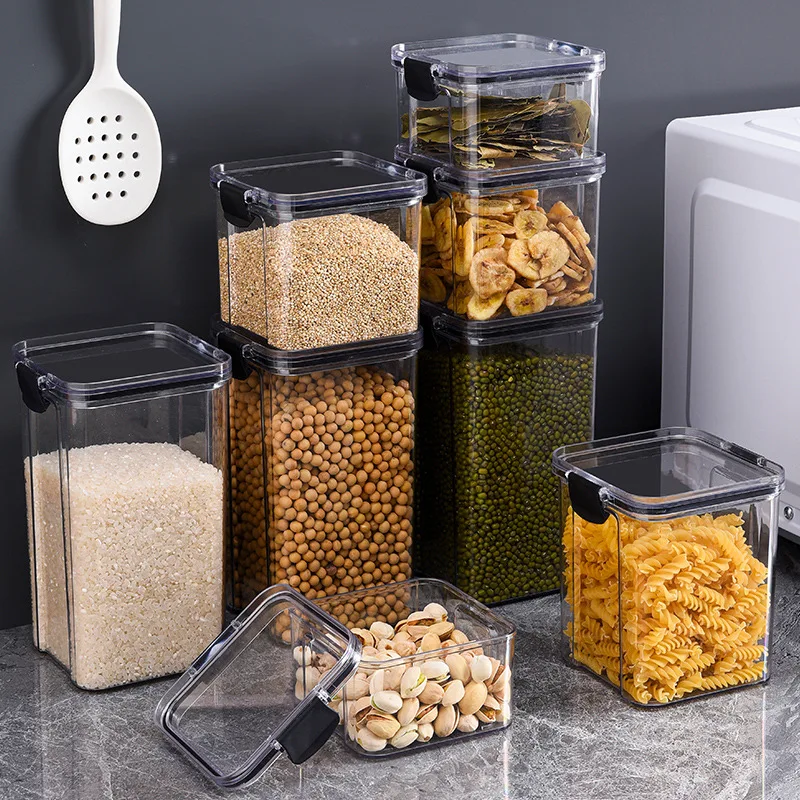 yes1PC 穀物ジャー キッチン密封容器 食品鮮度保持ボッ - Food Storage Glass Containers Large のレビューと価格