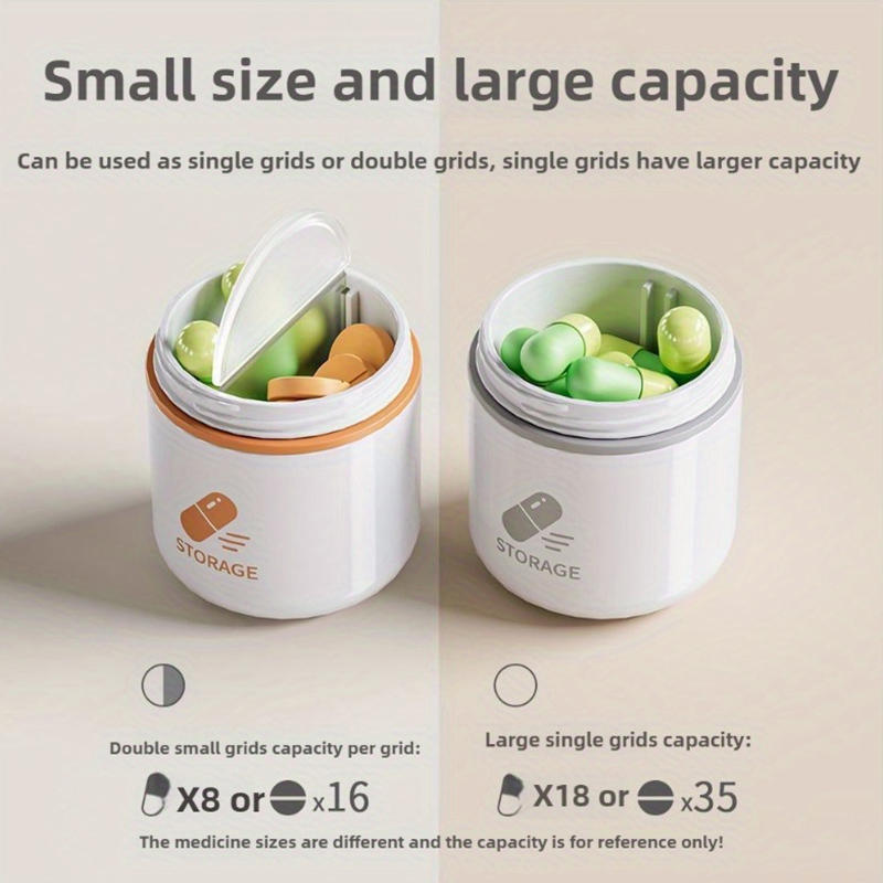 ミニ便利な薬収納ボックス、密封、防湿、光を避ける薬管理ツール - Food Storage Management のレビューと価格