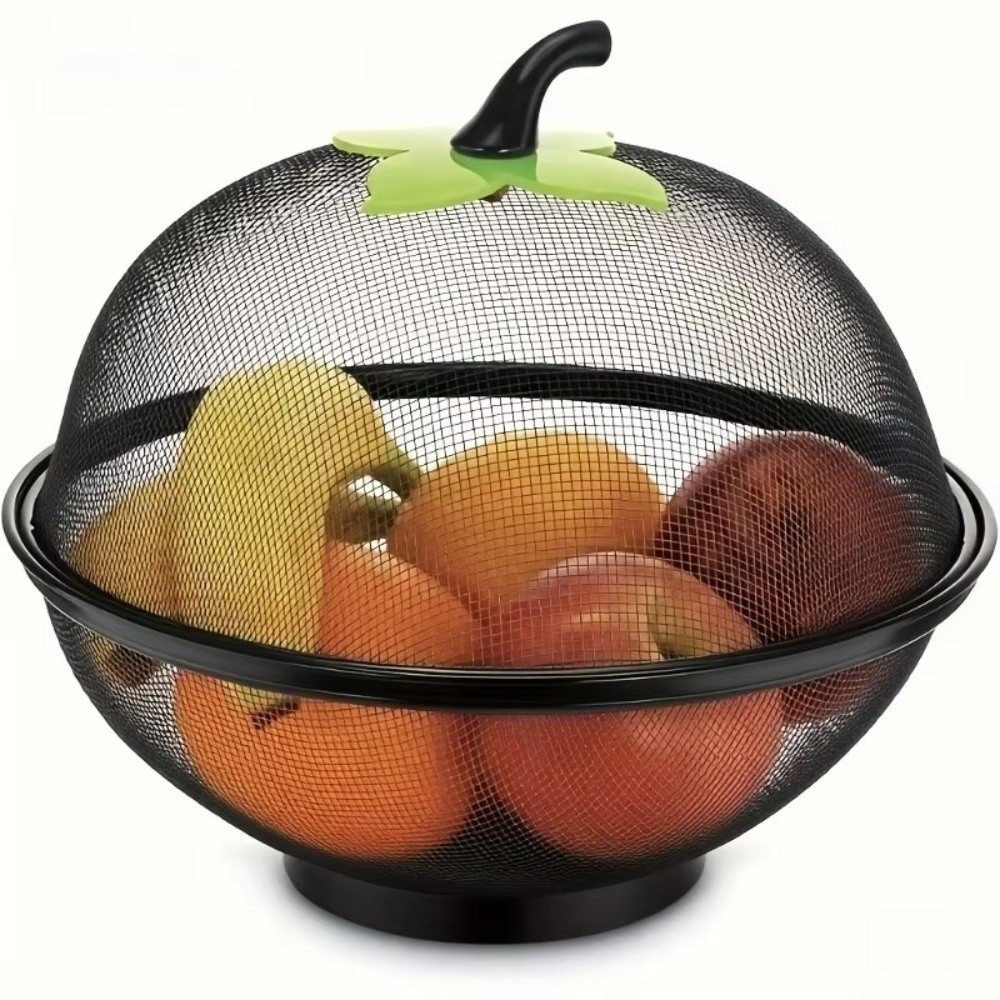 メッシュカバー付き金属製フルーツバスケット、お手入れ簡単、耐 - Food Storage Net のレビューと価格