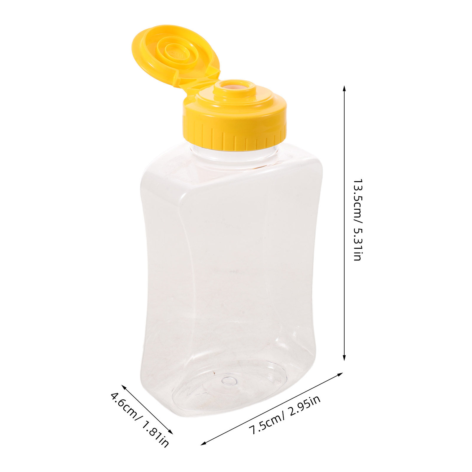 4個入りハニースクイーズボトル プラスチック製漏れ防止ディス - Condiment Squeeze Bottle のレビューと価格