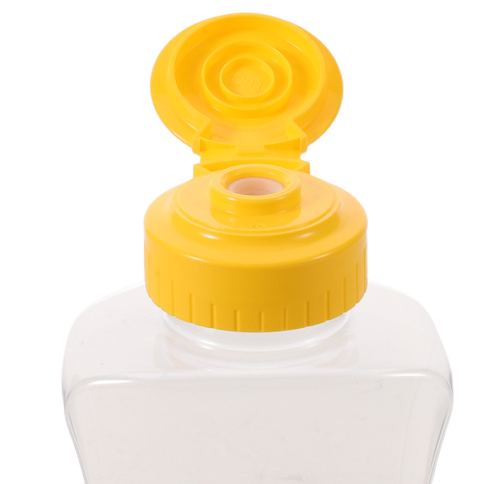 4個入りハニースクイーズボトル プラスチック製漏れ防止ディス - Condiment Squeeze Bottle のレビューと価格