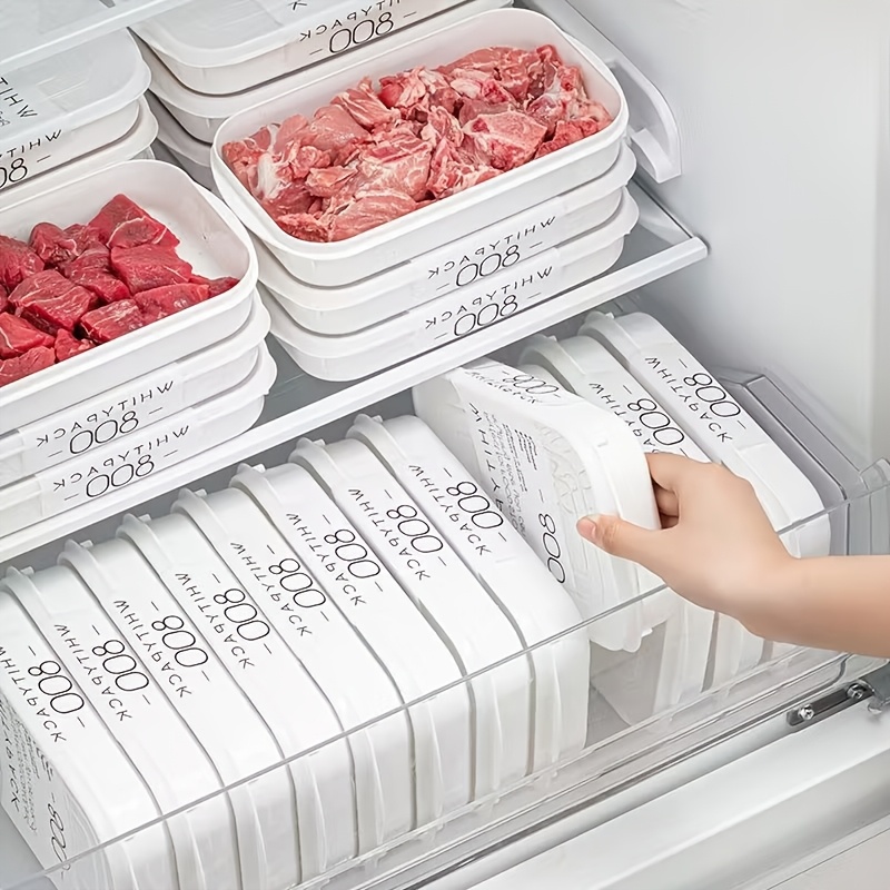 10個入り再利用可能スタッカブル食品保存容器セット 5つの容 - Food Storage Square Containers のレビューと価格