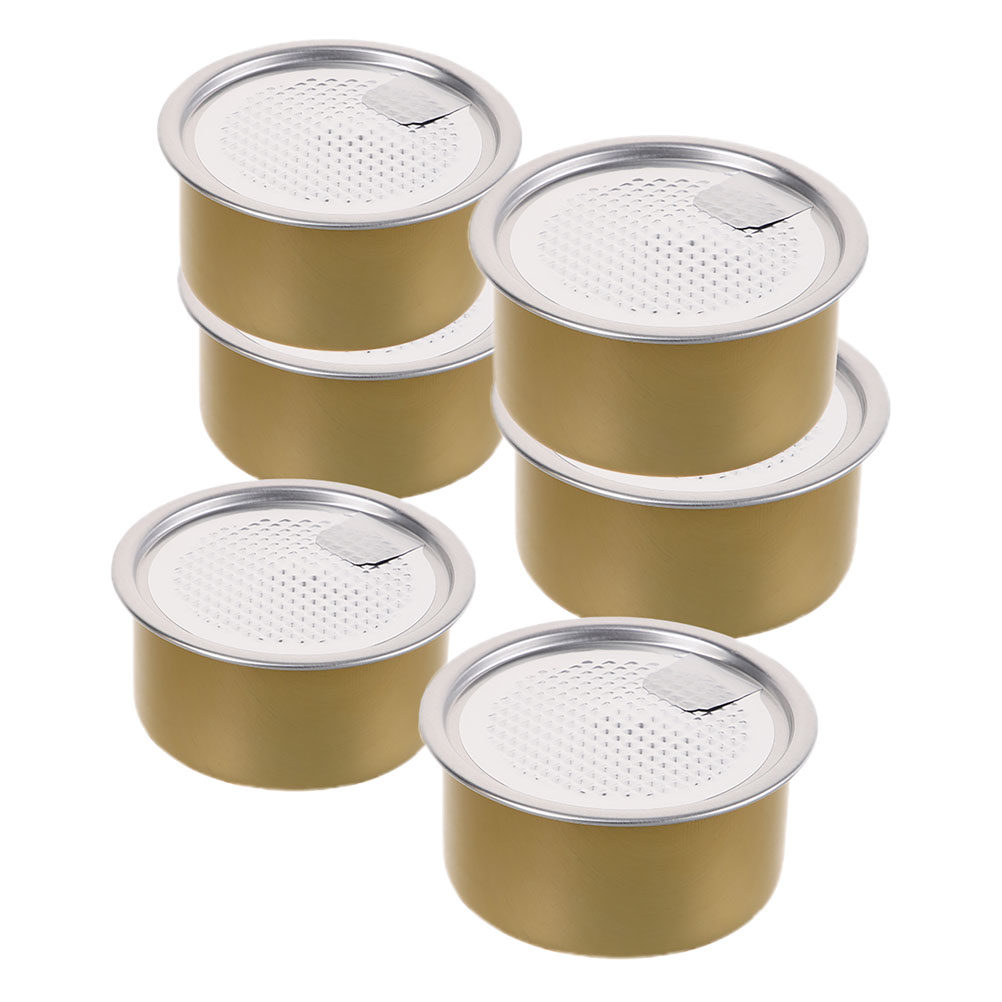 6個入り金属製小物入れ缶 密閉アルミ容器 旅行、アウトドア、 - Food Storage No Pantry のレビューと価格