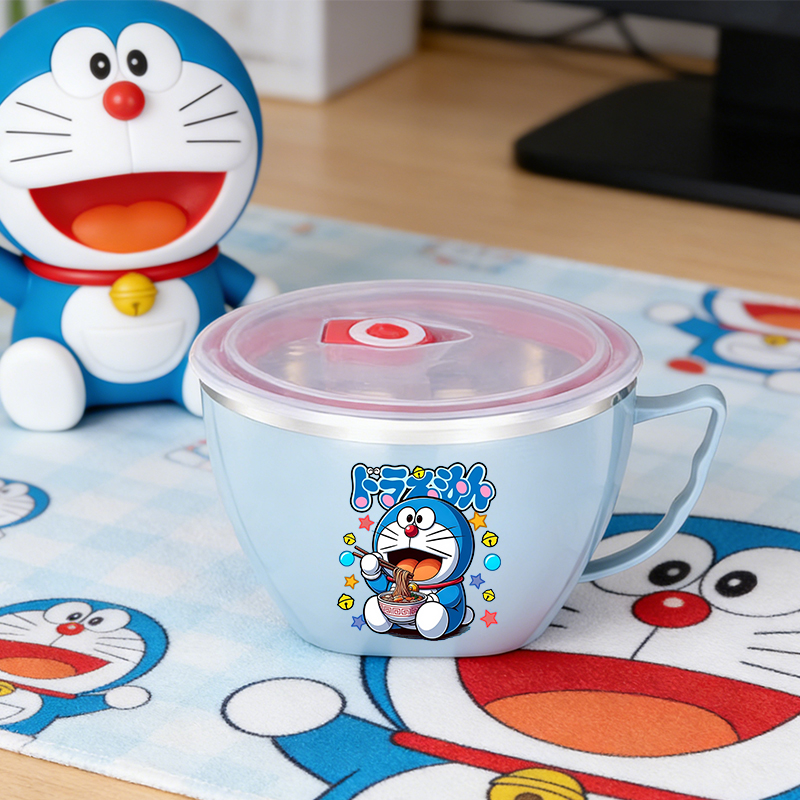 ドラえもん 大容量ステンレスボウル 二層保温インスタントラー - Food Storage Room のレビューと価格