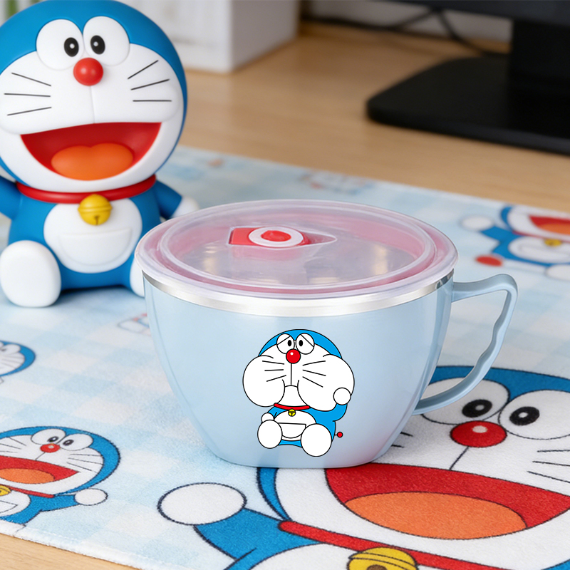 ドラえもん 大容量ステンレスボウル 二層保温インスタントラー - Food Storage Room のレビューと価格
