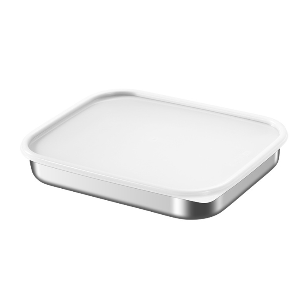 ステンレス製食品保存容器、316シリコン蓋付き、正方形鮮度保 - Food Storage Square Containers のレビューと価格