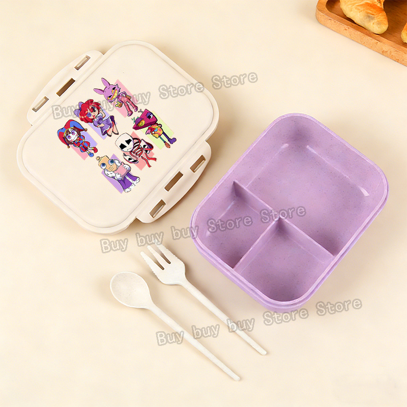 アニメアメージングデジタルサーカスランチボックスポータブル弁 - Food Storage Room のレビューと価格