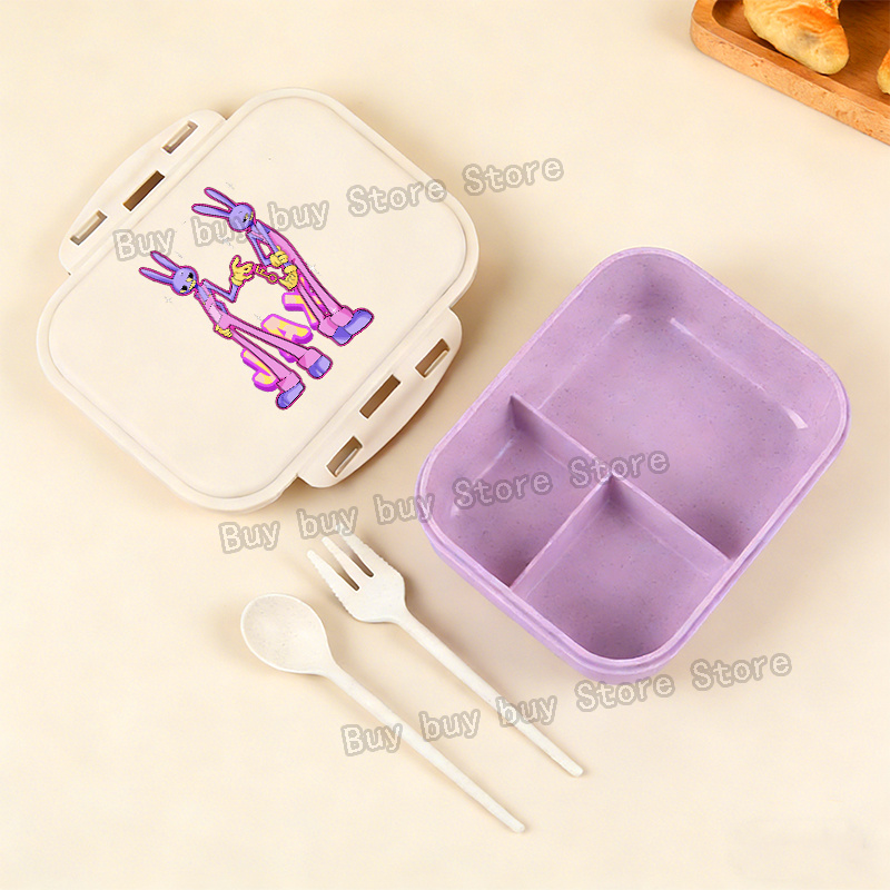 アニメアメージングデジタルサーカスランチボックスポータブル弁 - Food Storage Room のレビューと価格