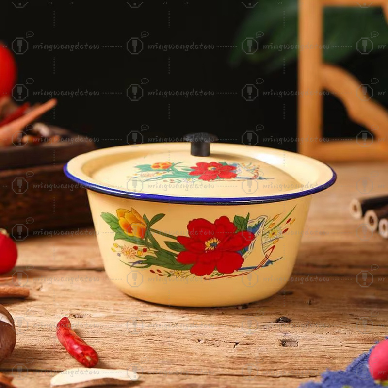食品保存容器 エナメル製ボウル クラシック ヴィンテージ エ - Food Storage Yellow のレビューと価格