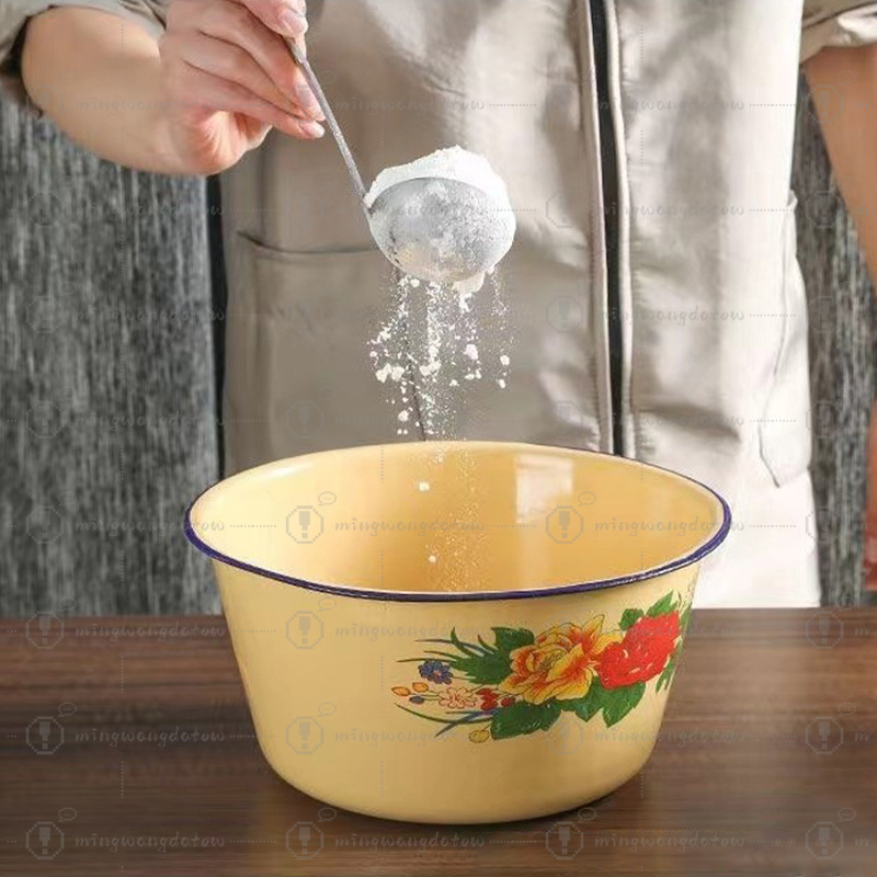 食品保存容器 エナメル製ボウル クラシック ヴィンテージ エ - Food Storage Yellow のレビューと価格