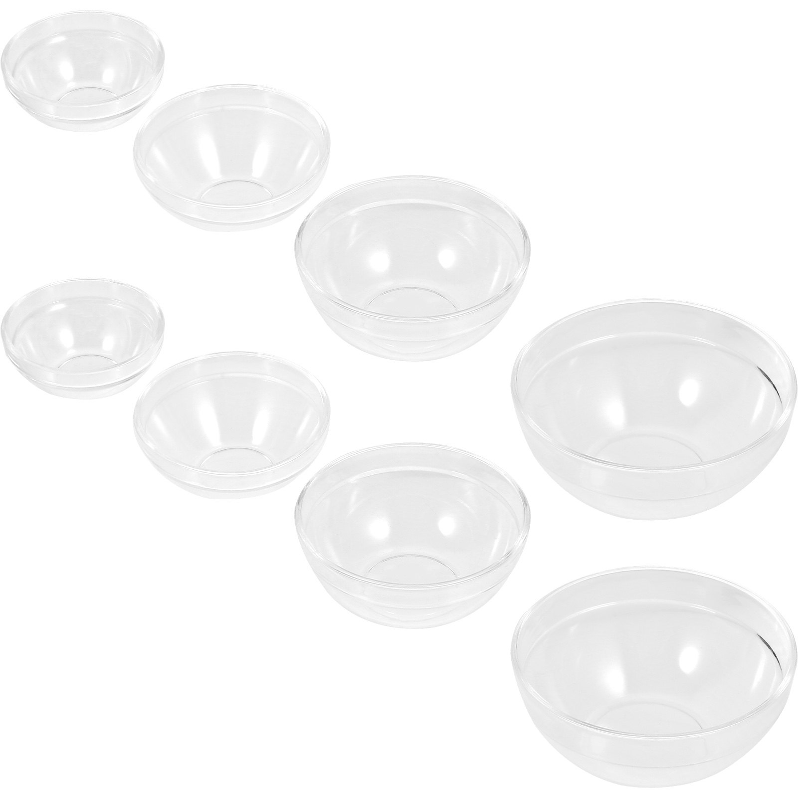 8個入り食品グレードアクリル製エッセンシャルオイルボウルセッ - Food Storage Non Toxic のレビューと価格