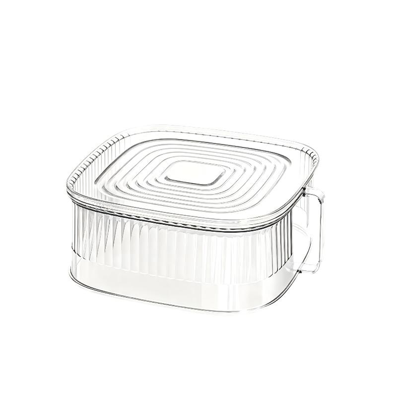 積み重ね可能な透明耐熱性非毒性食品カバー防塵収納ラック残り物 - Food Storage Non Toxic のレビューと価格