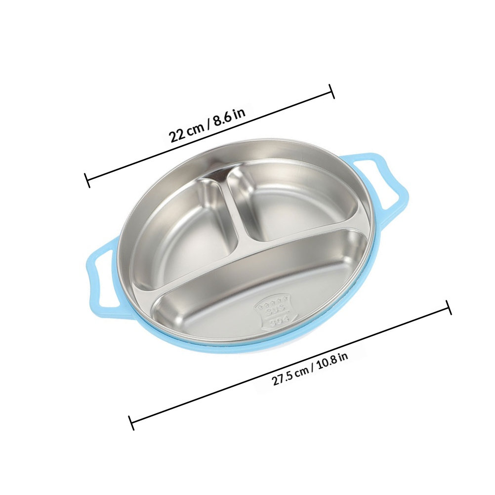 分割式食品保存容器 ステンレス製 子供用サービングディッシュ - Food Storage Dividers のレビューと価格