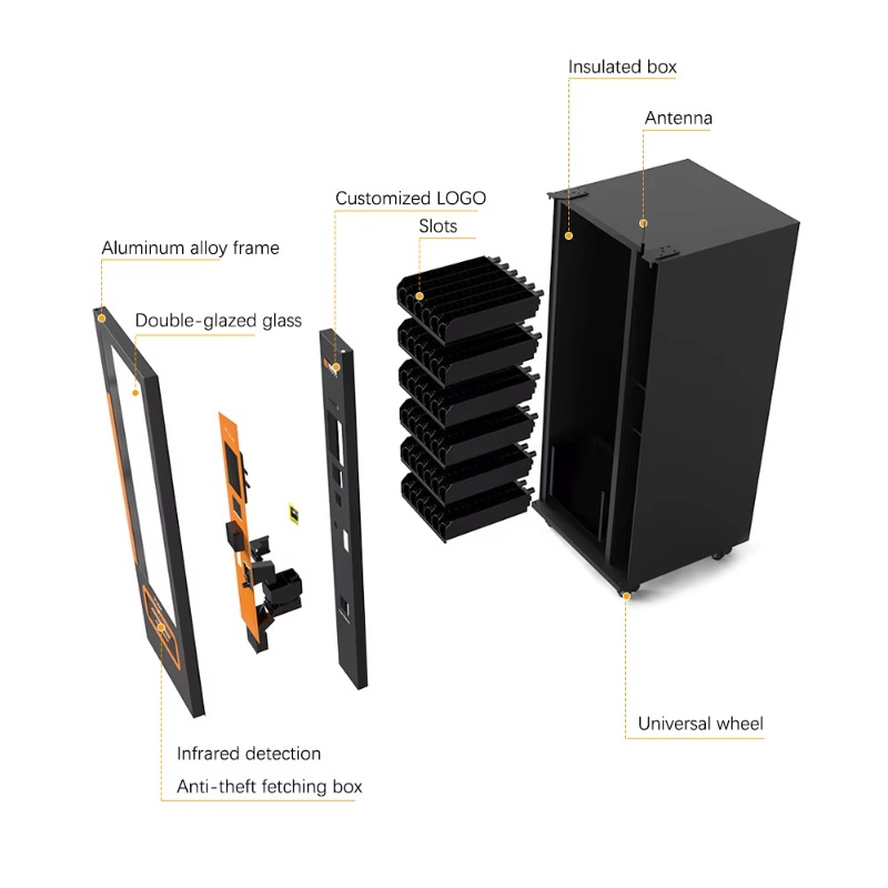 ペットモール商業用自動販売機は、人間用の飲み物やスナック用の - Food Storage Zone のレビューと価格