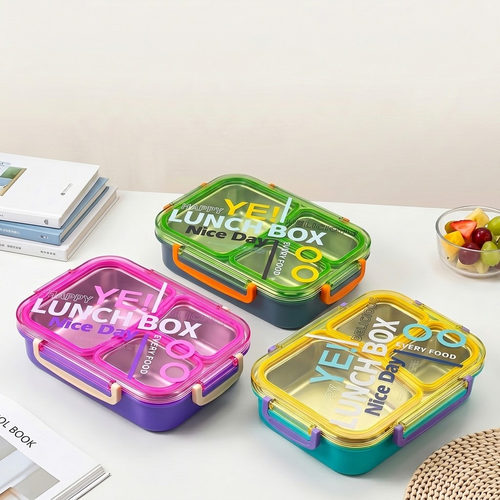 電子レンジ対応304ステンレス製弁当箱、仕切り付き食品保存容 - Food Storage Dividers のレビューと価格