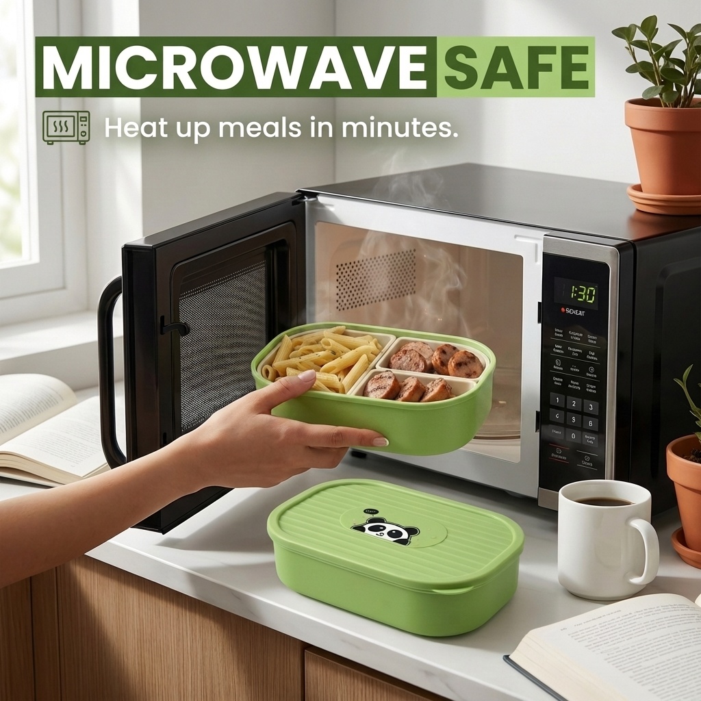 かわいいプラスチック製の分割ランチボックス子供学生用ポータブ - Food Storage Dividers のレビューと価格
