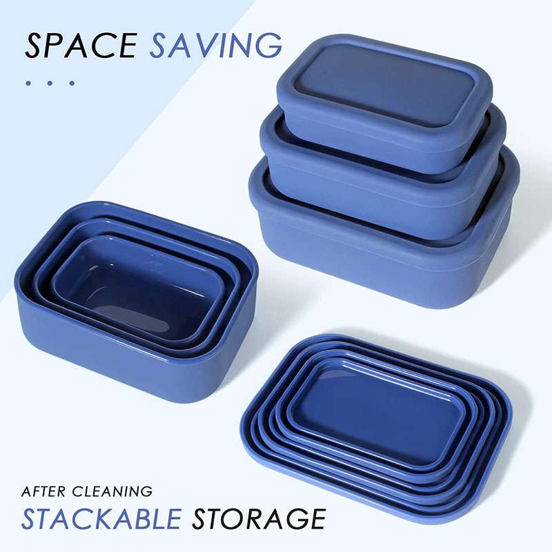 漏れ防止弁当箱 再利用可能 BPAフリー 食事準備容器 食品 - Food Storage Silicone のレビューと価格