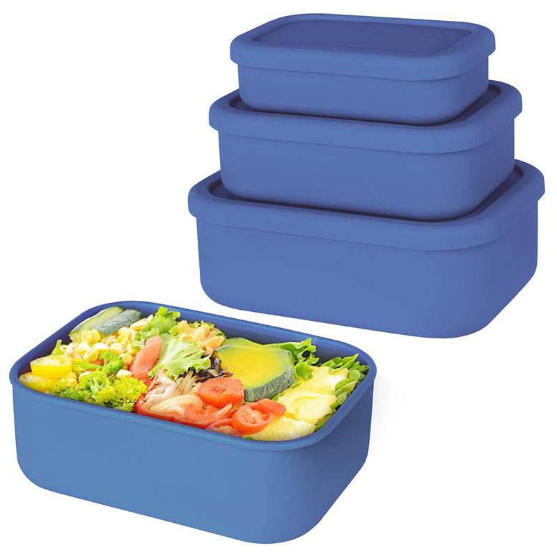 漏れ防止弁当箱 再利用可能 BPAフリー 食事準備容器 食品 - Food Storage Silicone のレビューと価格