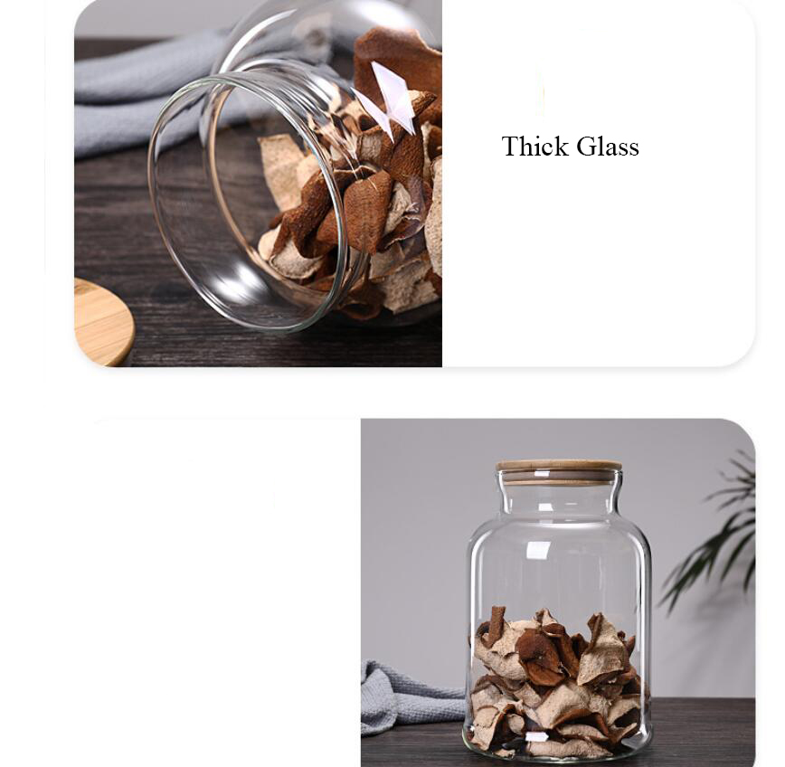 竹製収納ボトル,3800ml,キッチン用,食品容器,穀物,コ - Food Storage Glass Containers Large のレビューと価格