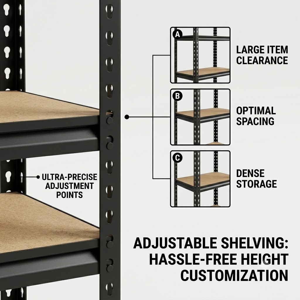 スリム5段メタルシェルフユニット、27.6x11.8x59. - Food Storage No Pantry のレビューと価格