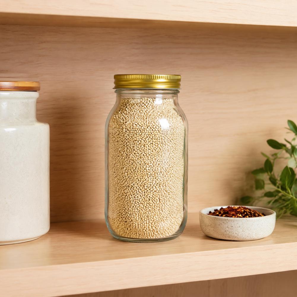 蓋付きメイソンジャー ガラス製食品保存容器 広口ガラス製キャ - Food Storage No Pantry のレビューと価格