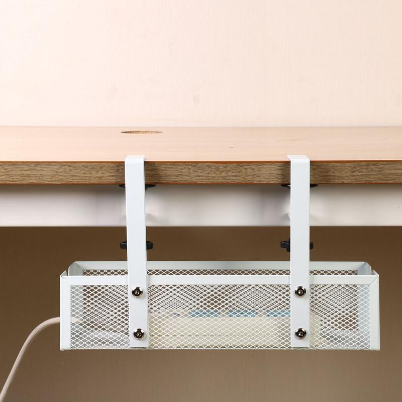 デスク下のケーブル管理トレイ 炭素鋼ワイヤーオーガナイザー  - Food Storage Management のレビューと価格