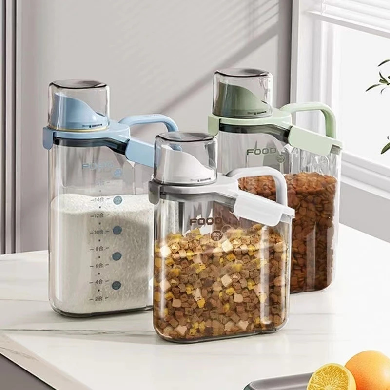 ペットフード保存容器 密閉 防湿 猫と犬のフード用 キッチン - Food Storage No Pantry のレビューと価格