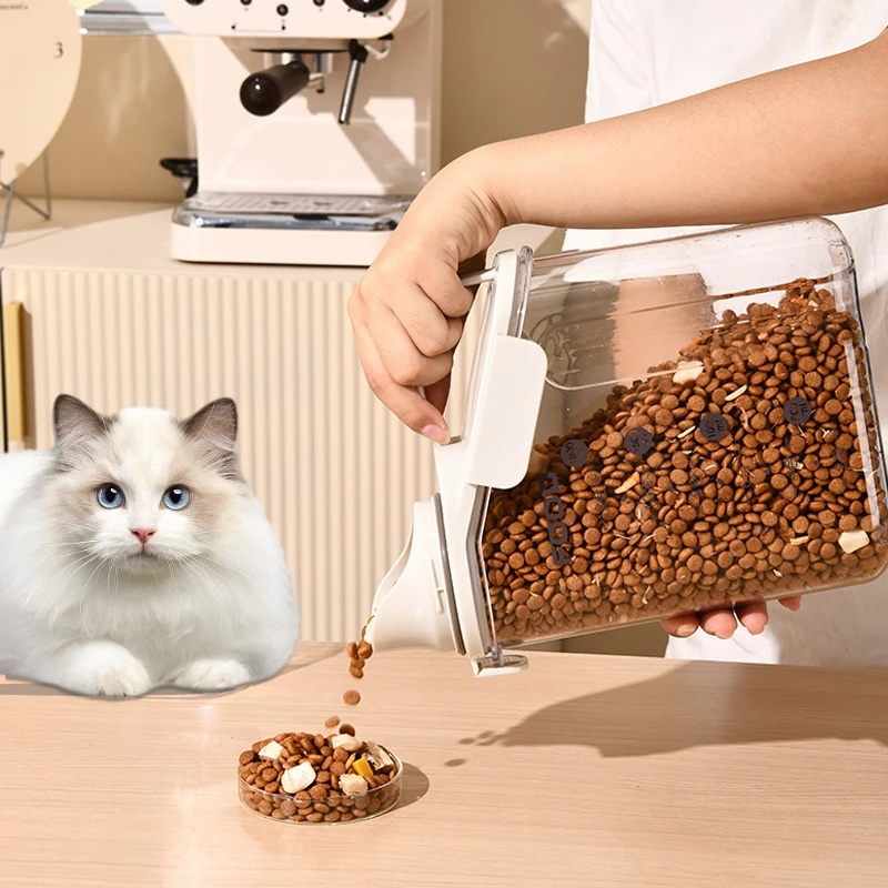 ペットフード保存容器 密閉 防湿 猫と犬のフード用 キッチン - Food Storage No Pantry のレビューと価格